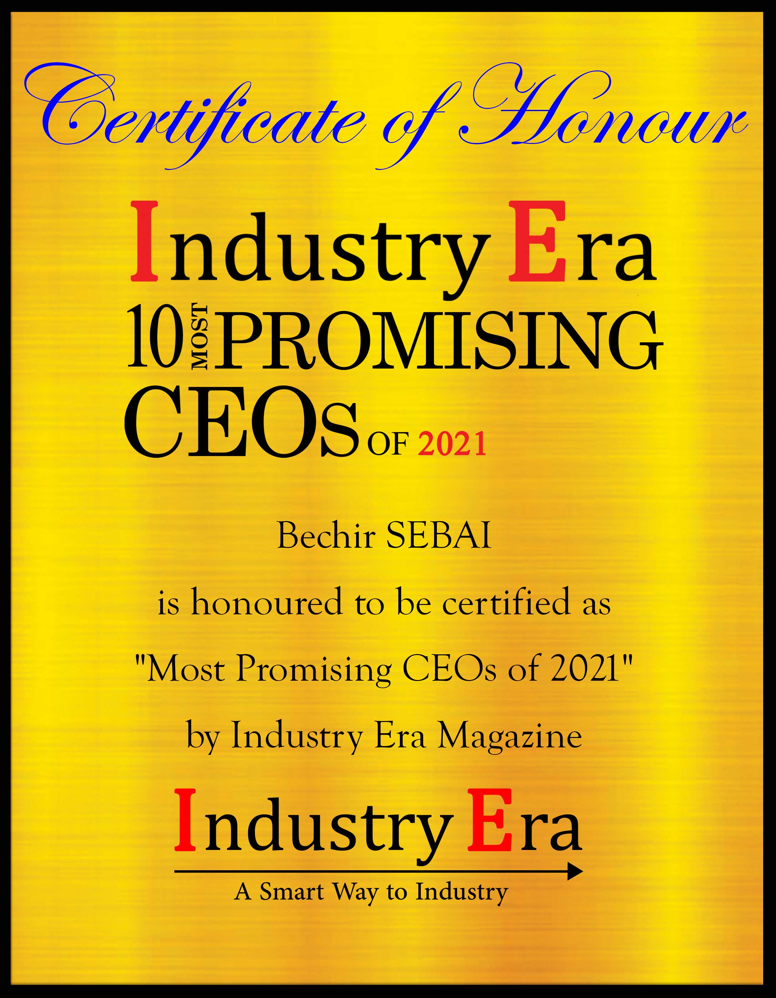 Bechir SEBAI, Chief Executive Officer of ACG Cybersecurity Certificate