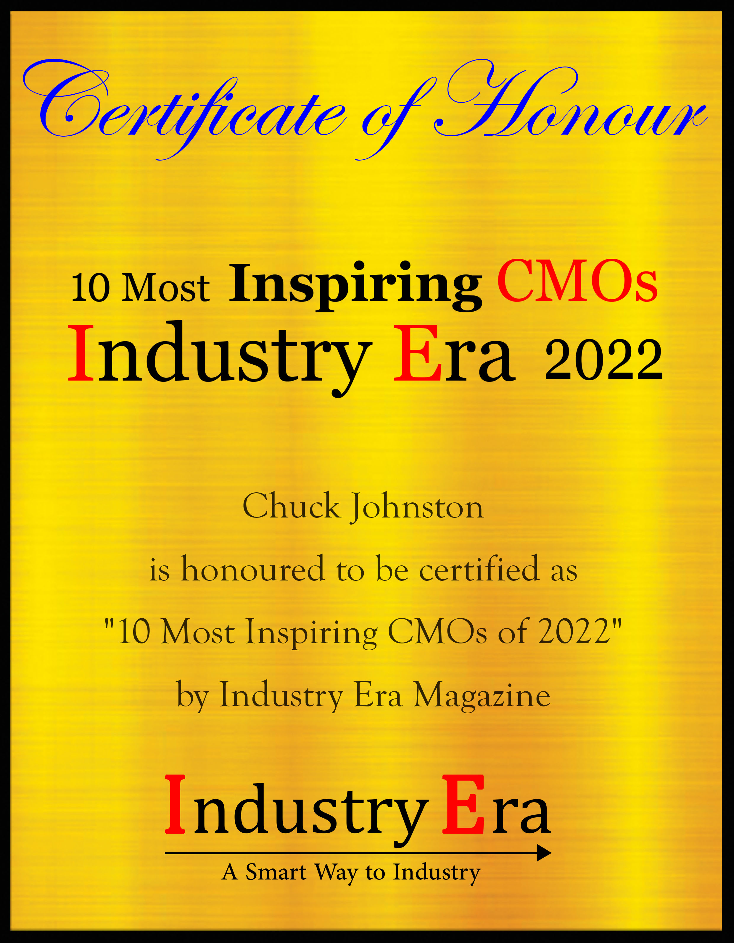 Chuck Johnston, CMO of FINEOS Certificate
