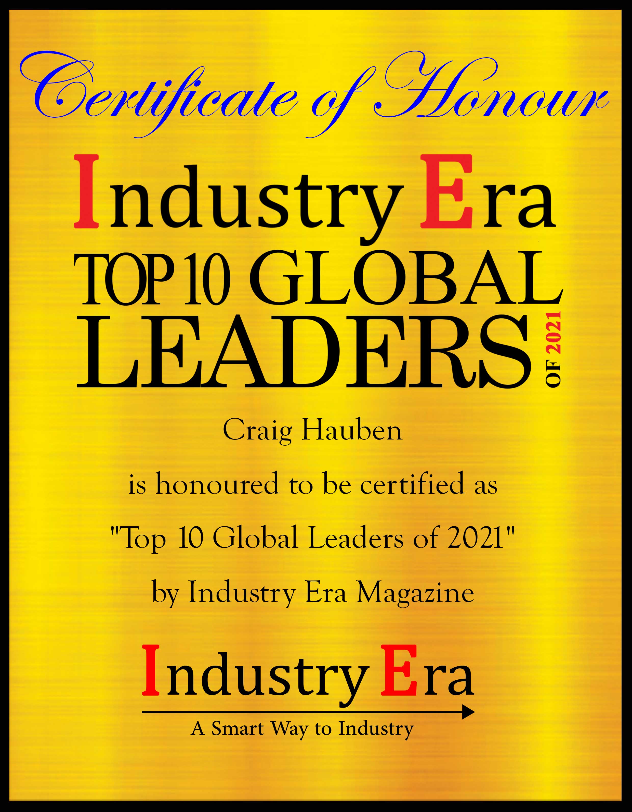 Craig Hauben, Chief Executive Officer of MediSpend Certificate