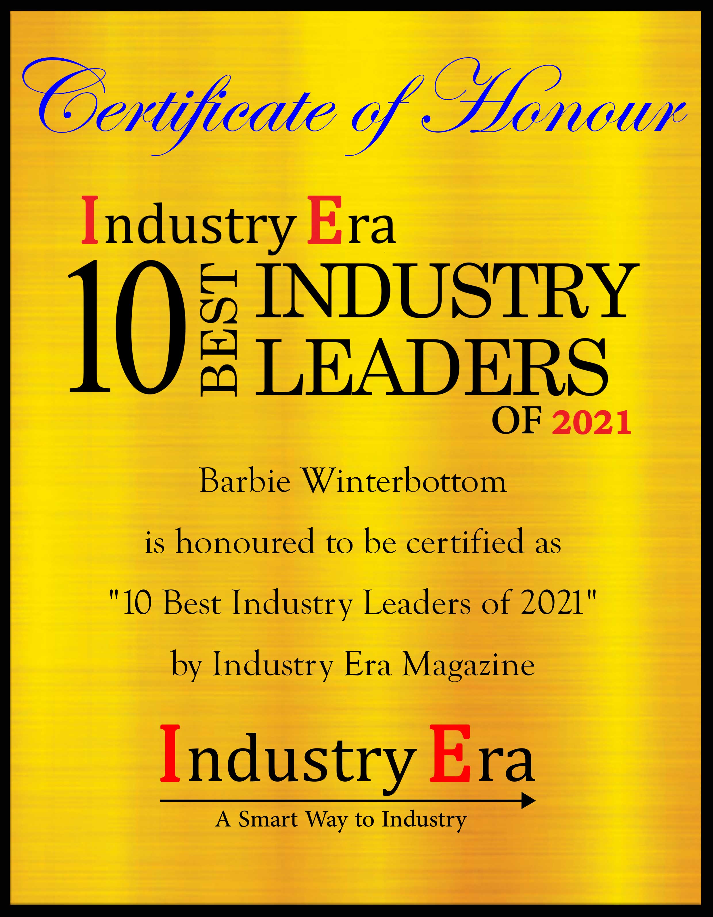 Barbie Winterbottom, CEO of The Business of HR Certificate
